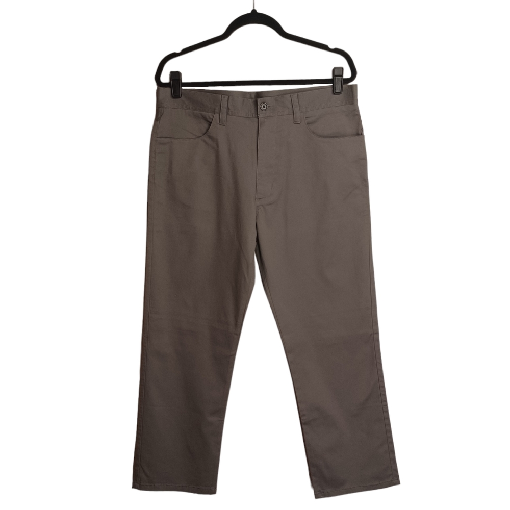 NEW PERRY ELLIS Gray Straight Leg Pants 32x30